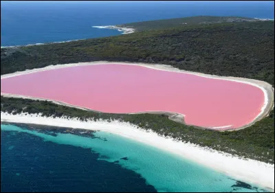 Dans quel pays existe un lac où leau est rose ?