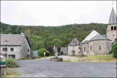 Village de l'arrondissement de Saint-Flour, dans le parc des Volcans d'Auvergne, Saint-Amandin se situe dans le département ...