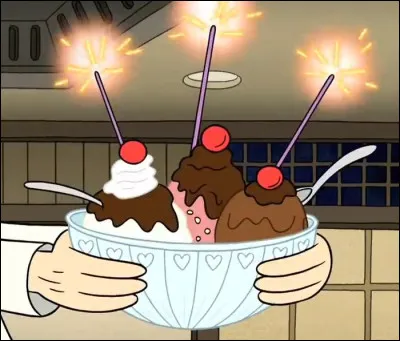 Dans quel dessin animé pouvons-nous voir cette coupe de glace ?