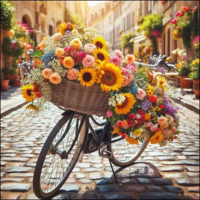 À notre siècle, le vélo n'est pas démodé ! De qui sont les paroles "Encouragé par son père et par sa maman,
Il va faire du vélo comme les grands.
Il empoigne son guidon.
C'est parti pour le grand frisson." ?