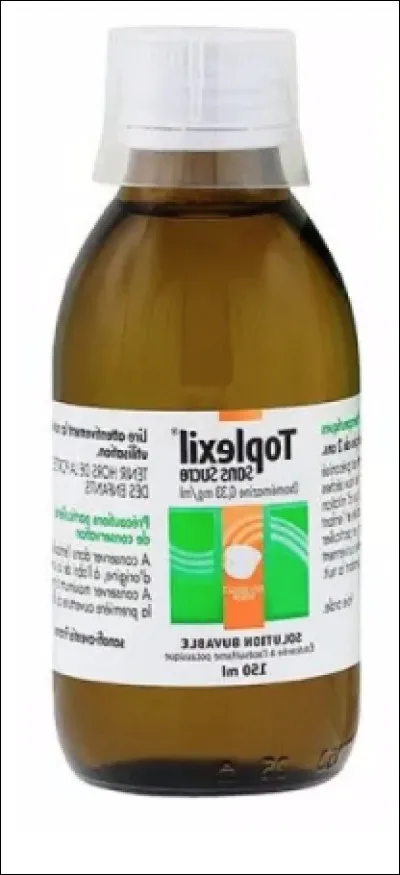 Quel est le nom de ce sirop, un médicament contre la toux sèche ?
