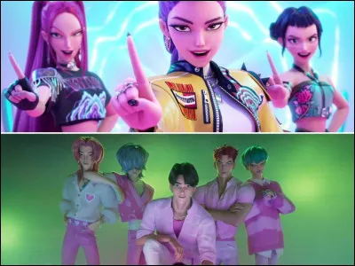 Quel est le titre de lun des tubes phares du film interprété par Huntrix ?