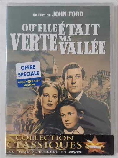 L'acteur Henry Fonda est à l'affiche du film "Qu'elle était verte ma vallée ".