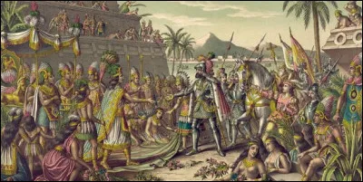 Les Espagnols ont déjà conquis l'empire aztèque :