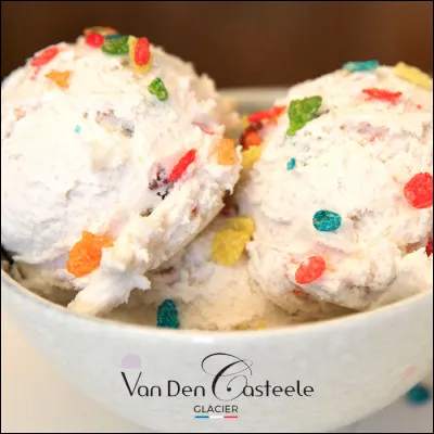 Quelle est cette glace parfumée au kirsch ?