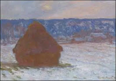 Quel peintre impressionniste fran&ccedil;ais est l'auteur de ce tableau intitul&eacute; ''Pile de bl&eacute;'' ?