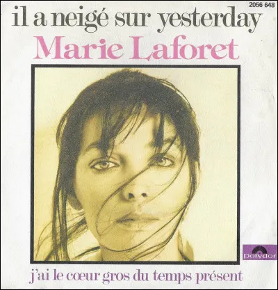 À quel groupe font référence les paroles de la chanson « Il a neigé sur Yesterday » de Marie Laforêt ?