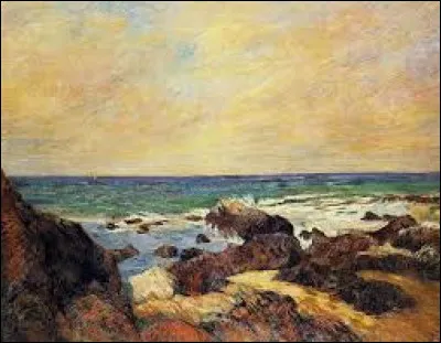 En 1886, quel postimpressionniste a réalisé cette toile nommée ''Les Rochers dans la mer'' ?