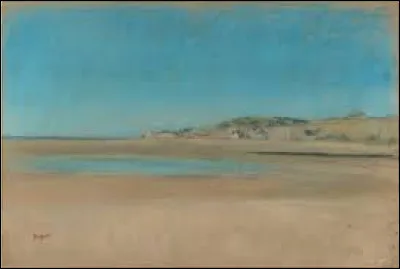 Datant de 1869, ''Maisons au bord de la mer'' est une peinture réalisée par l'impressionniste...