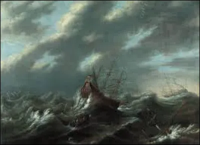 Marine, ''Tempête en mer'' est une toile baroque réalisée vers 1630. Quel artiste est l'auteur de ce tableau ?