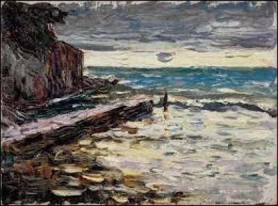 Quel artiste a réalisé cette peinture intitulée ''Rapallo, mer orageuse'', en 1906 ?