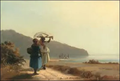 Parmi ces trois impressionnistes, lequel a réalisé, en 1856, cette toile intitulée ''Deux femmes causant au bord de la mer, Saint Thomas'' ?