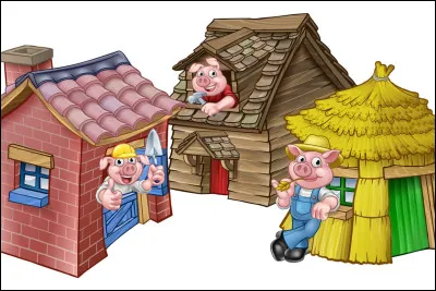 Quels sont les noms des 3 petits cochons .