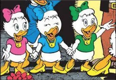 Quels sont les noms des 3 nièces de Donald Duck ?