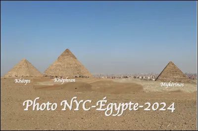 Quels sont les noms des 3 plus grandes pyramides d'Égypte ?