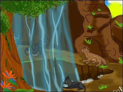 Arriv&eacute;s dans les montagnes, les f&eacute;lins font la connaissance de la Tribu de l'Eau Vive, et Jolie Plume se sacrifie pour les sauver de Long Croc.&Agrave; sa mort, Jolie Plume arpentera les territoires du Clan des &Eacute;toiles ET de la Tribu de la Chasse &Eacute;ternelle. Vrai ou faux ?