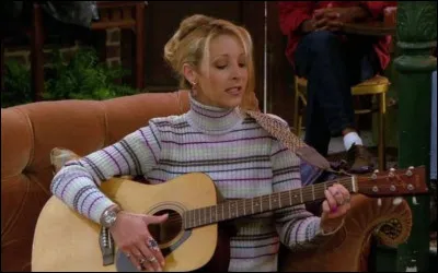 Quel personnage de la série "Friends" joue, ici, de la guitare ?