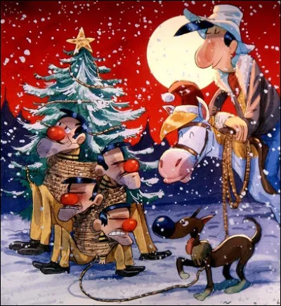 Lequel a le nez &agrave; la m&ecirc;me hauteur que Rantanplan ?