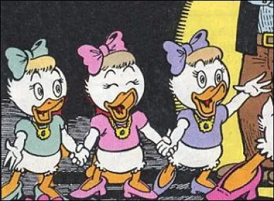 Voici Lulu, Lili, Zizi qui viennent passer No&euml;l en famille !