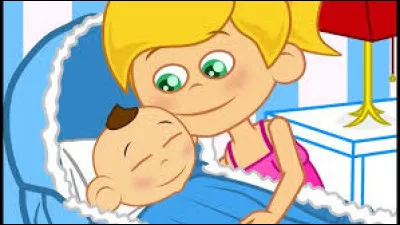 Dans la berceuse "Fait dodo, Colas mon p'tit frère" que fait son frère qui est en bas pendant que sa soeur est en haut ?