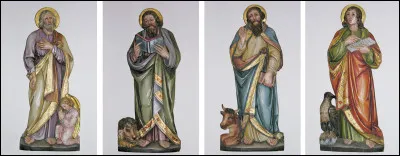 Quels sont les quatre saints considérés comme les auteurs des Évangiles ?