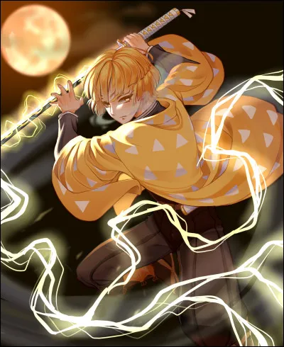 Voici maintenant l'un des deux meilleurs amis de Tanjirô : Zenitsu.
Est-ce un fanart ou pas ?