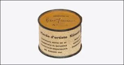 Qui a réalisé l'oeuvre intitulée "Merde d'artiste" en 1961 ?