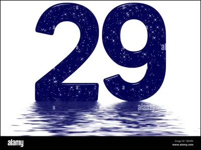 Comment dit-on 29 en anglais ?
