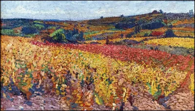 Qui a peint "Les Vignes en automne" ?