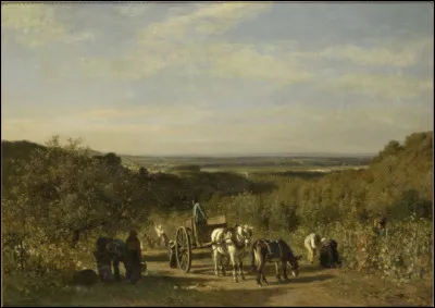 Qui a représenté les "Vendanges sur les bords de la Seine" ?