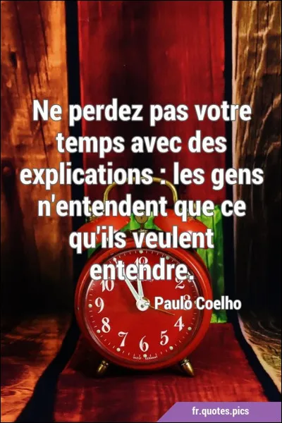 Si tu dois expliquer quelque chose d'important à quelqu'un par message, que fais-tu ?