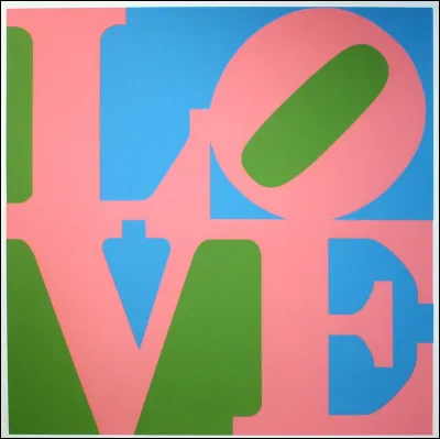 Quand a-t-il créé l'emblématique image du "LOVE" ?