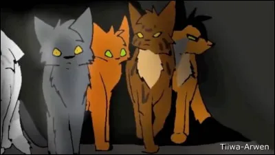 Quels sont les noms de ses chatons avec sa première compagne ?