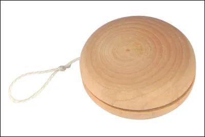 Quel est le nom de ce jouet avec deux hémisphères liés par un axe auquel s'enroule un ficelle qui entoure un doigt ?