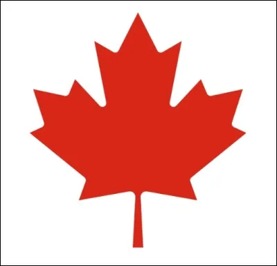 Sur le drapeau de quel pays retrouve-t-on cette feuille d'érable ?