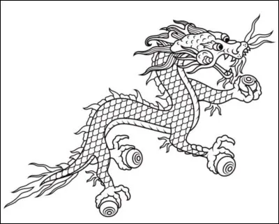 Sur le drapeau de quel pays peut-on admirer ce dragon oriental ?