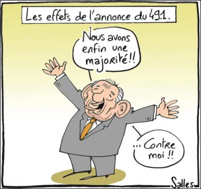 Au cours d'un conseil des ministres, le Premier ministre demande au ministre de l'intérieur de présenter un projet de loi devant l'Assemblée nationale, sur le fondement de l'article 49 alinéa 1 de la Constitution. Cela est impossible car...