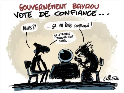 Une semaine après avoir été nommé, le Premier ministre prépare sa déclaration de politique générale qu'il doit prononcer dans une semaine à l'Assemblée nationale. N'ayant pas entendu parler de la demande d'un vote de confiance à cette occasion, les députés se plaignent que le Premier ministre enfreigne la Constitution en ne demandant pas se vote. Que répondez-vous aux députés ?