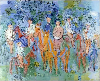 Qui a peint "Les cavaliers sous bois" ?