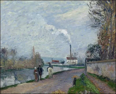 Qui a peint "Cavalier sur les bords de l'Oise, Saint-Ouen-l'Aumône, temps gris" ?