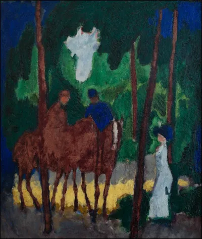 Qui a peint "Les cavaliers au bois de Boulogne" ?