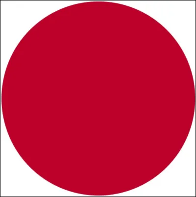 Sur le drapeau de quel pays trouve-t-on ce grand disque rouge ?