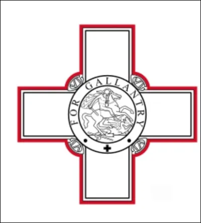 Sur le drapeau de quel État insulaire d'Europe observe-t-on cette croix de George ?