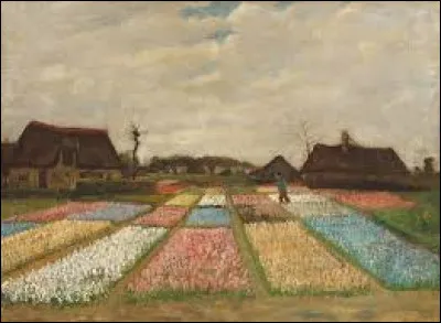 Réalisé vers 1883, ''Champs de fleurs en Hollande'' représente un champ de tulipes. Quel postimpressionniste a réalisé cette peinture ?