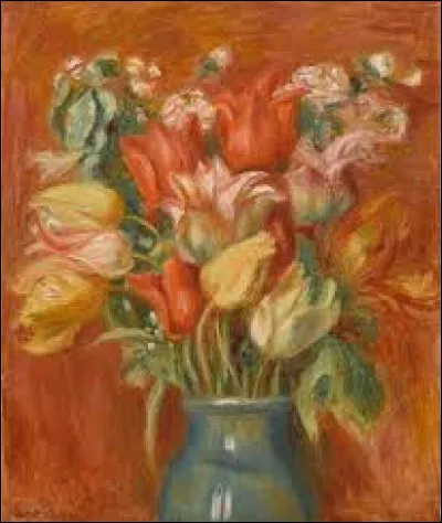 Vers 1905, quel impressionniste a réalisé cette toile intitulée ''Bouquet de tulipes'' ?
