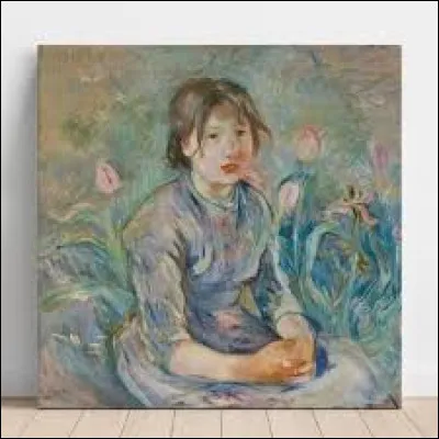 On reste un instant dans l'impressionnisme. Quel artiste a, en 1890, peint cette huile sur toile intitulée ''Jeune paysanne parmi des tulipes'' ?
