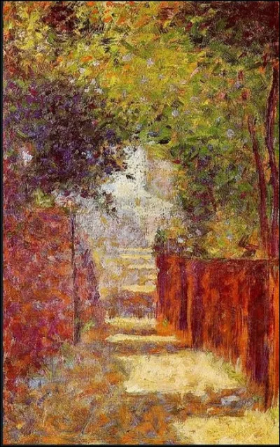 Qui est ce pointilliste auteur de "La Rue Saint-Vincent en été" ?