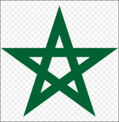 Sur quel drapeau à fond rouge voit-on cette étoile verte à 5 branches ?