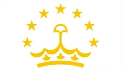 Sur le drapeau de quel pays d'Asie centrale voit-on cette couronne entourée de sept étoiles ?