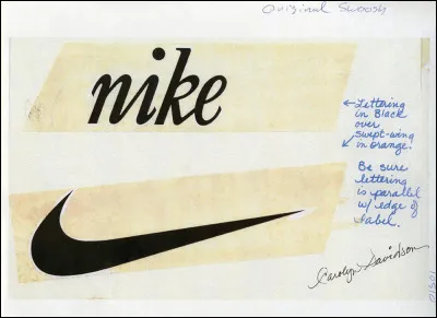 Voici le très célèbre logo de Nike, créé en 1971 par Carolyn Davidson et inspiré de l'aile de la déesse Niké. Quel nom lui a-t-on donné ?